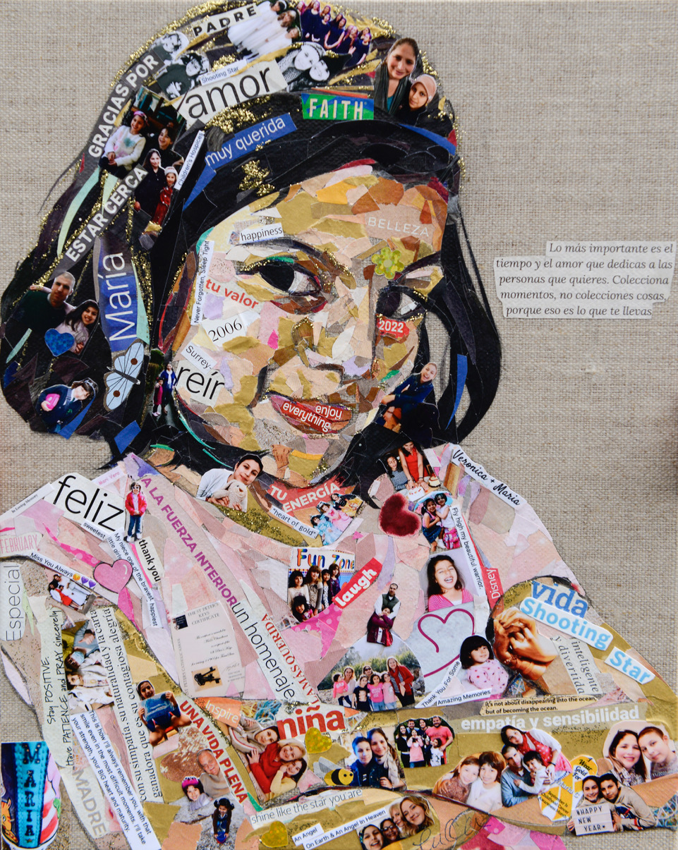Collage pet portrait