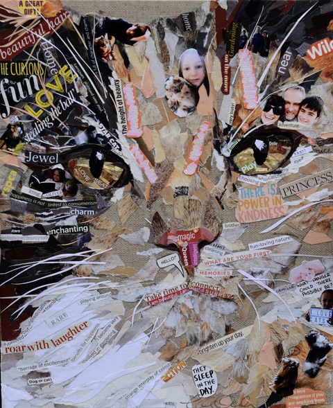 Collage pet portrait